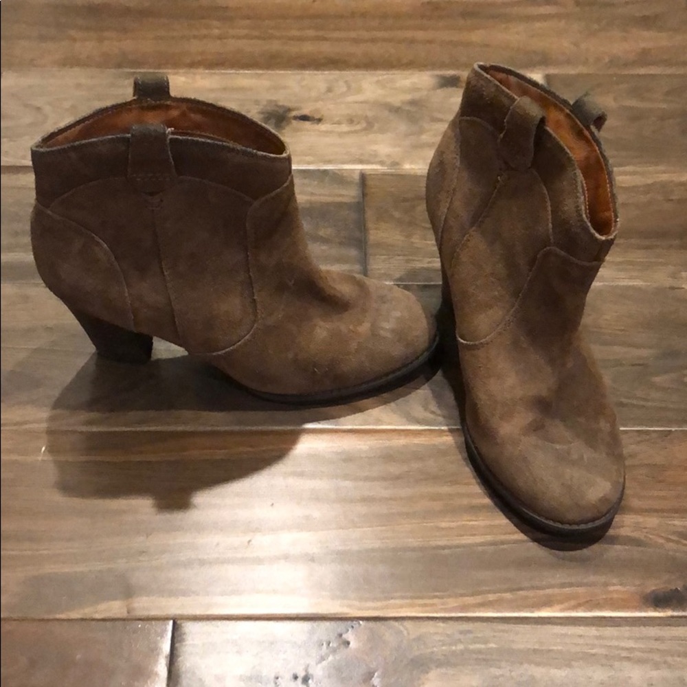 Clark’s suede booties
